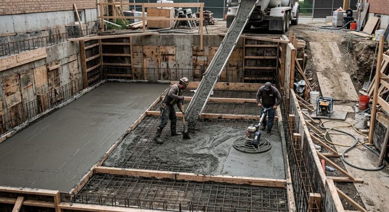Basement Concrete Installation in Hatfield, PA
