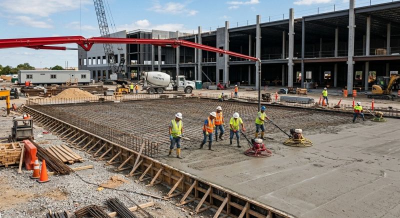 Commercial Slab Construction in Camden County, NJ