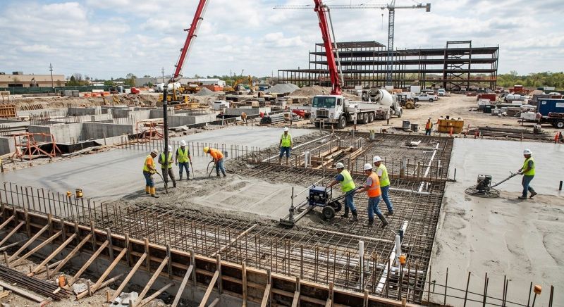 Commercial Slab Construction in Montgomery County, PA