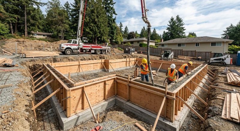 Concrete Foundation Installation in Ambler, PA