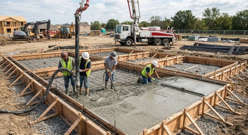 Concrete Foundation Installation in Marcus Hook, PA