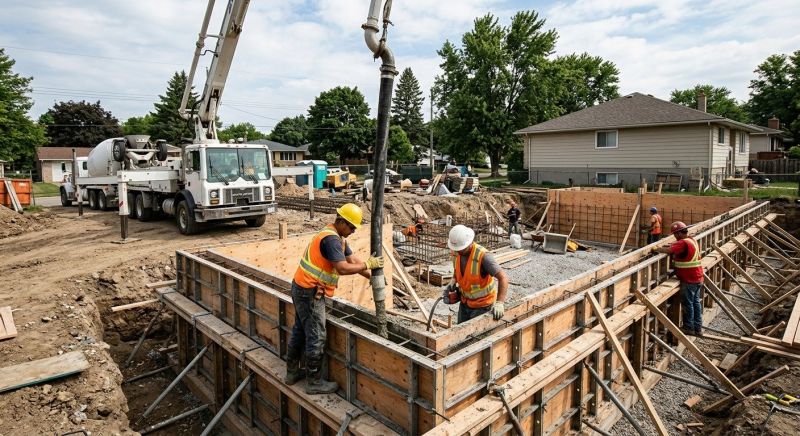 Foundation Wall Pouring in Dresher, PA
